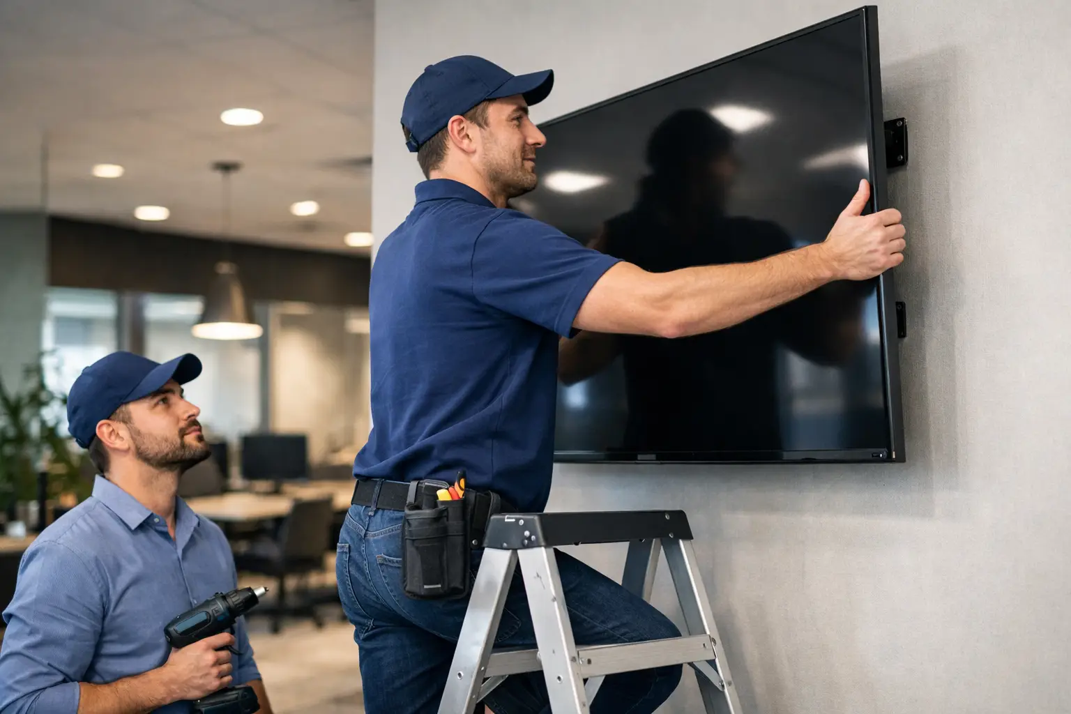 Commercial TV Mounting Service for Business