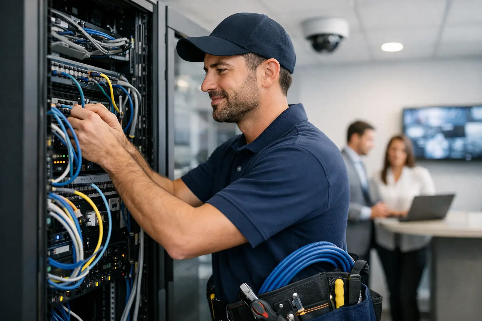 What a Low Voltage Contractor Does for Business