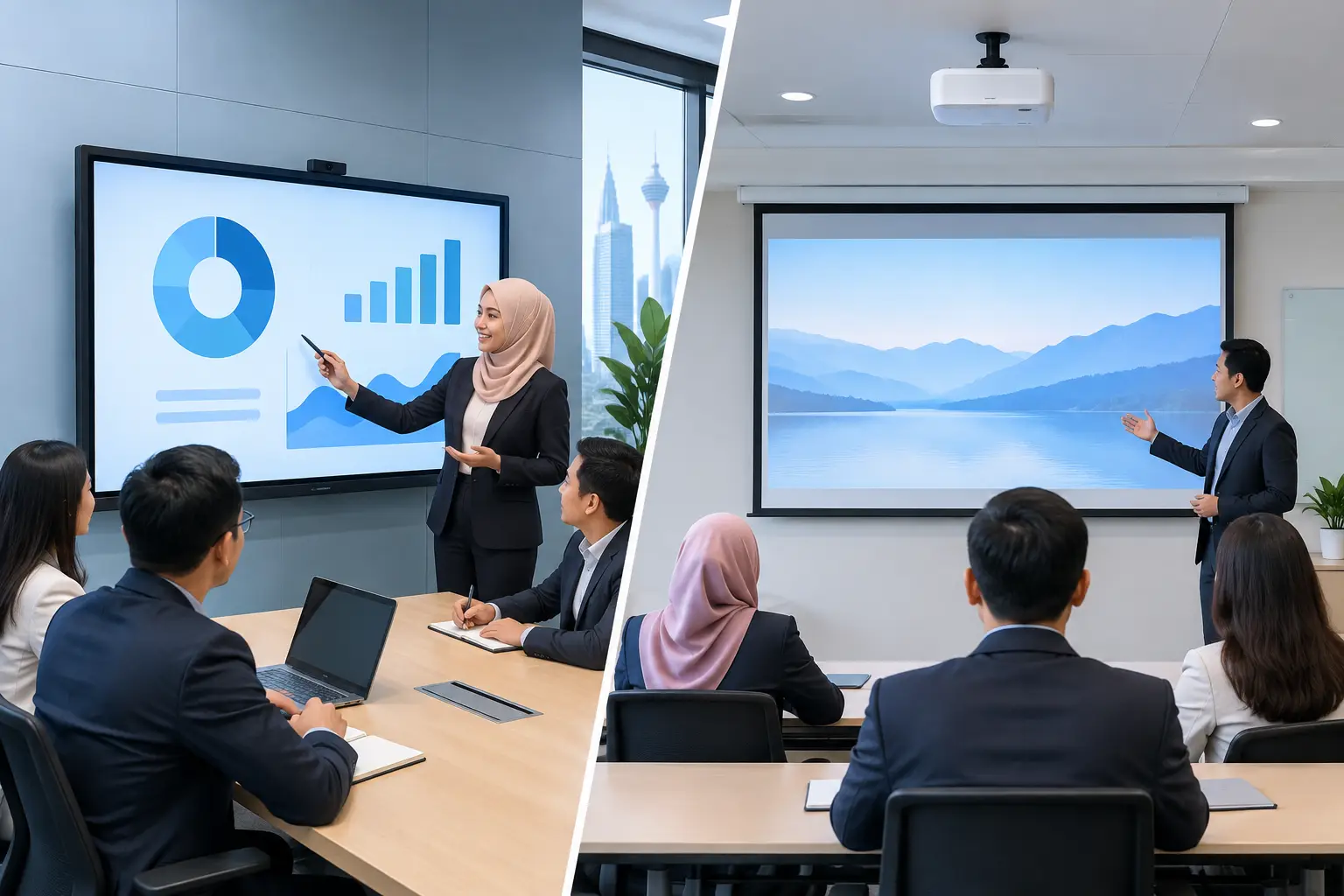 IFPD vs Projector for Meeting Rooms: Which Fits?