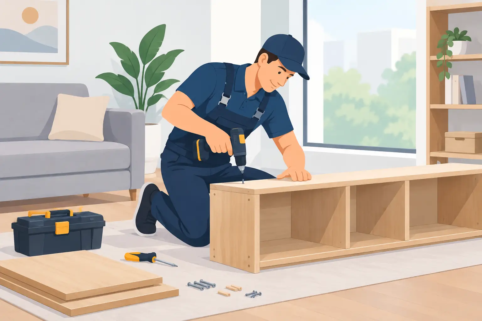 Same Day Furniture Assembly Help Near You