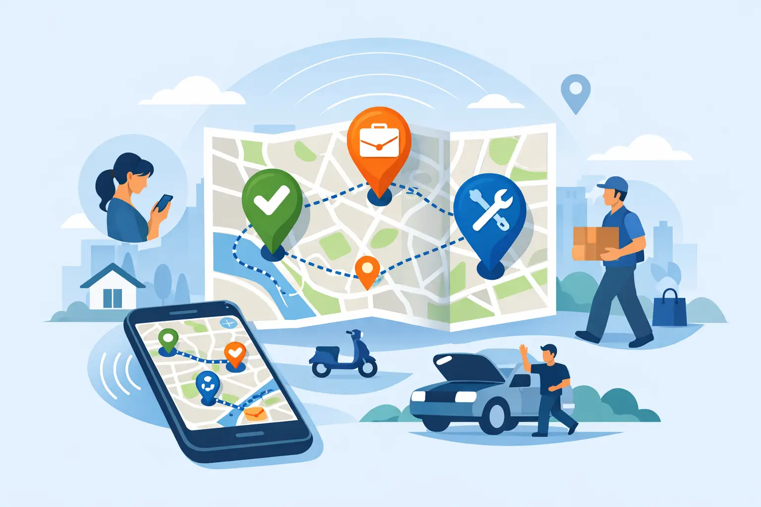 How a Real Time Local Task Map Gets Help Nearby