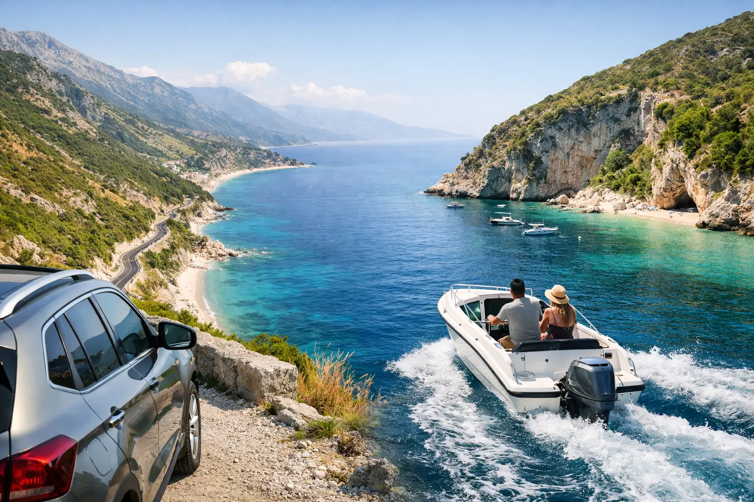 How to Explore Albanian Riviera by Car and Boat