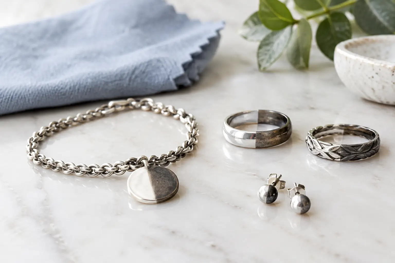 Warum verfärbt sich Silberschmuck im Alltag?