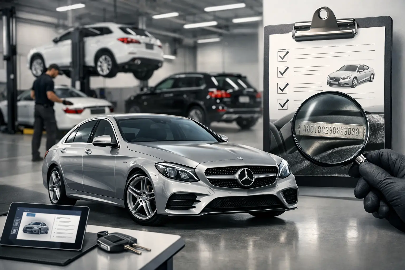 Mercedes-Serviceprotokolle per VIN für Gebrauchtwagenkäufer