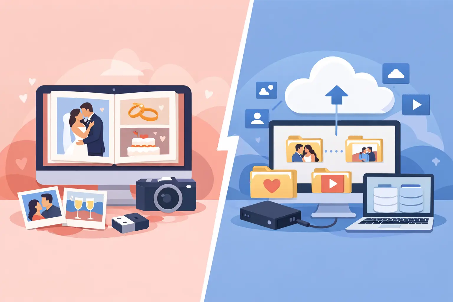 Digital Wedding Album vs Shared Drive Compared