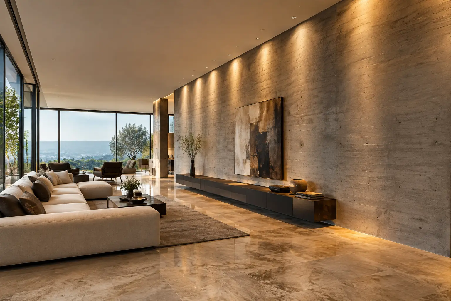 Iluminación wall washer residencial precisa