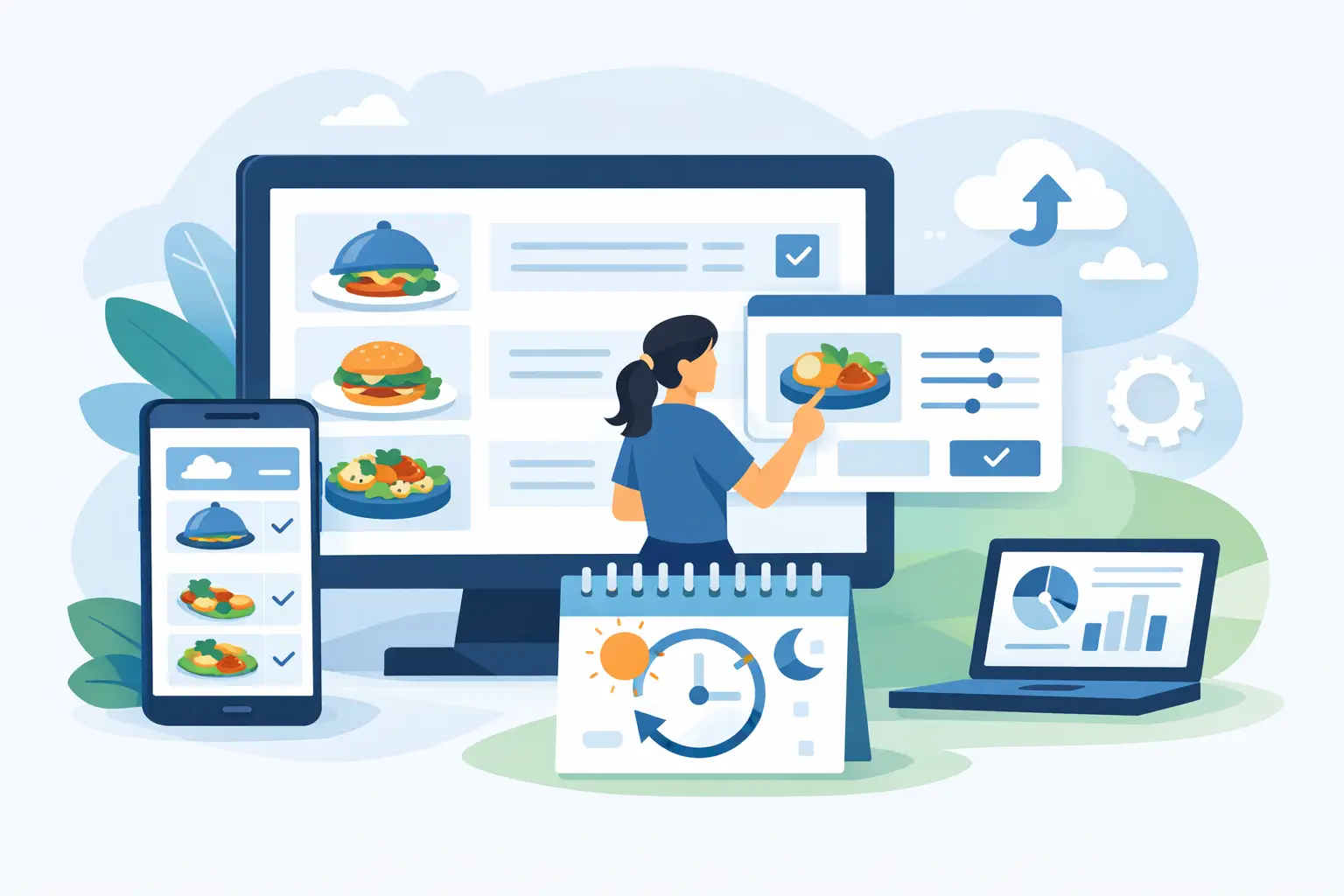 Software para atualizar cardápio diariamente