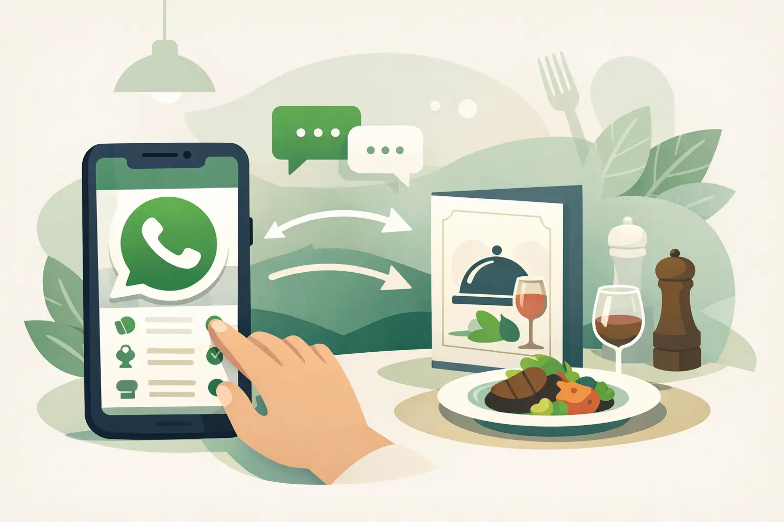 Guia para menu com WhatsApp no restaurante