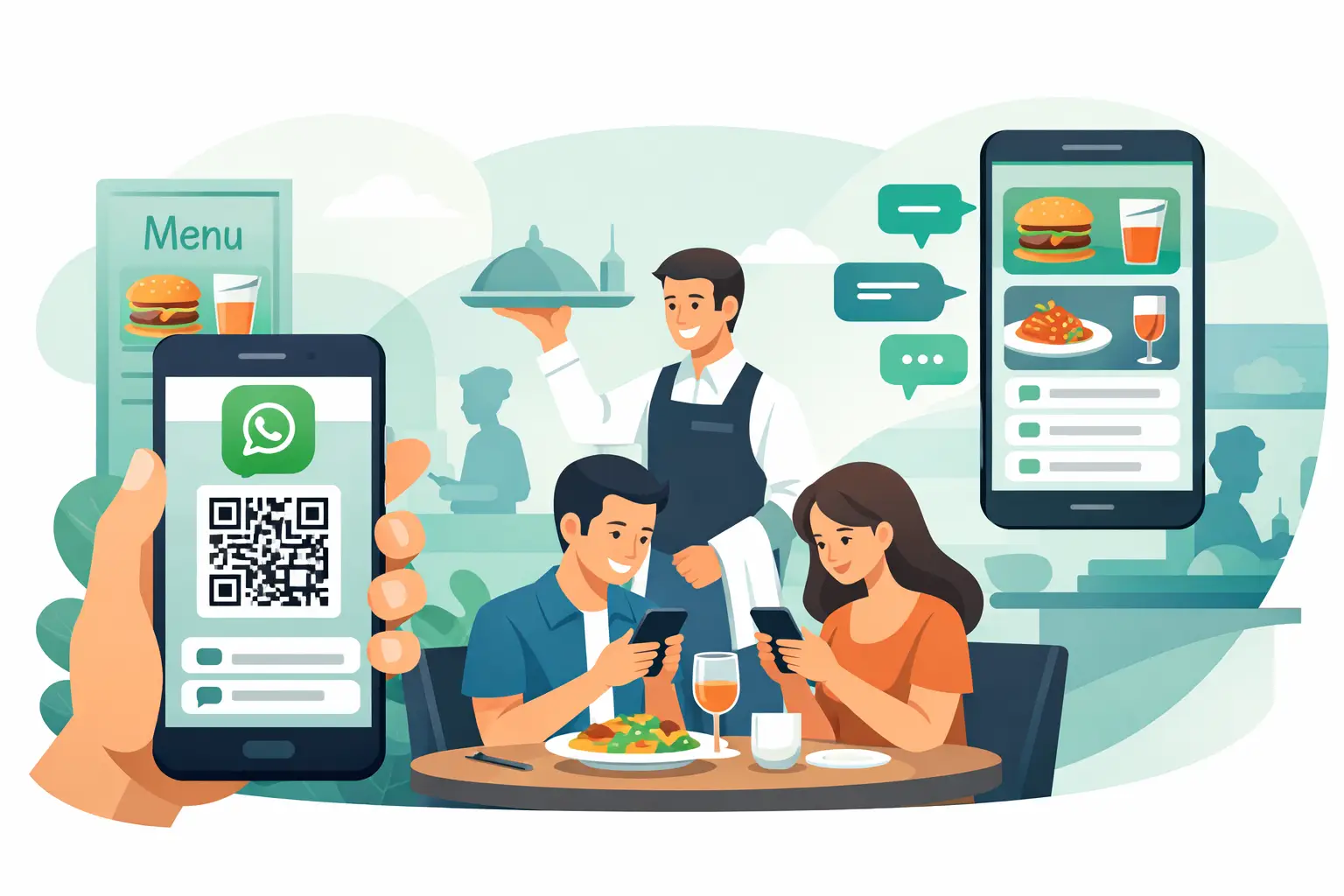 Como funciona cardápio com WhatsApp no restaurante