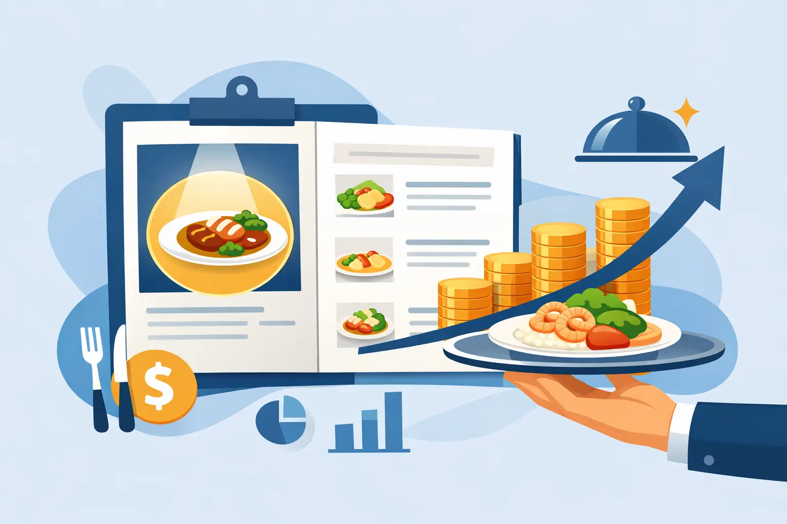 Como destacar pratos mais lucrativos no cardápio