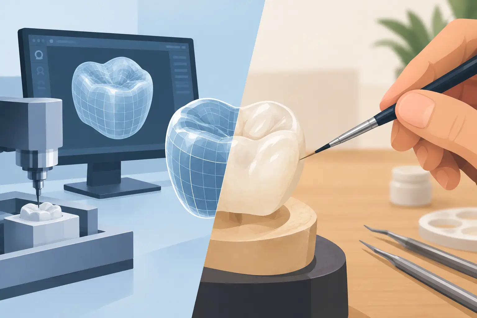 CAD/CAM versus artesanal: qual entrega precisão?