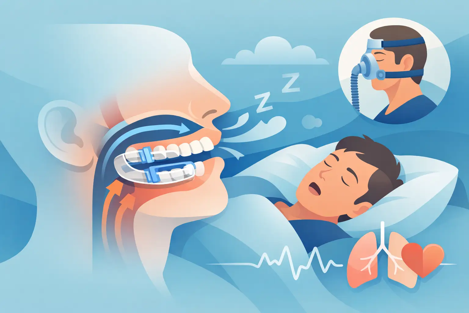 Terapia de avanço mandibular para ronco e apneia