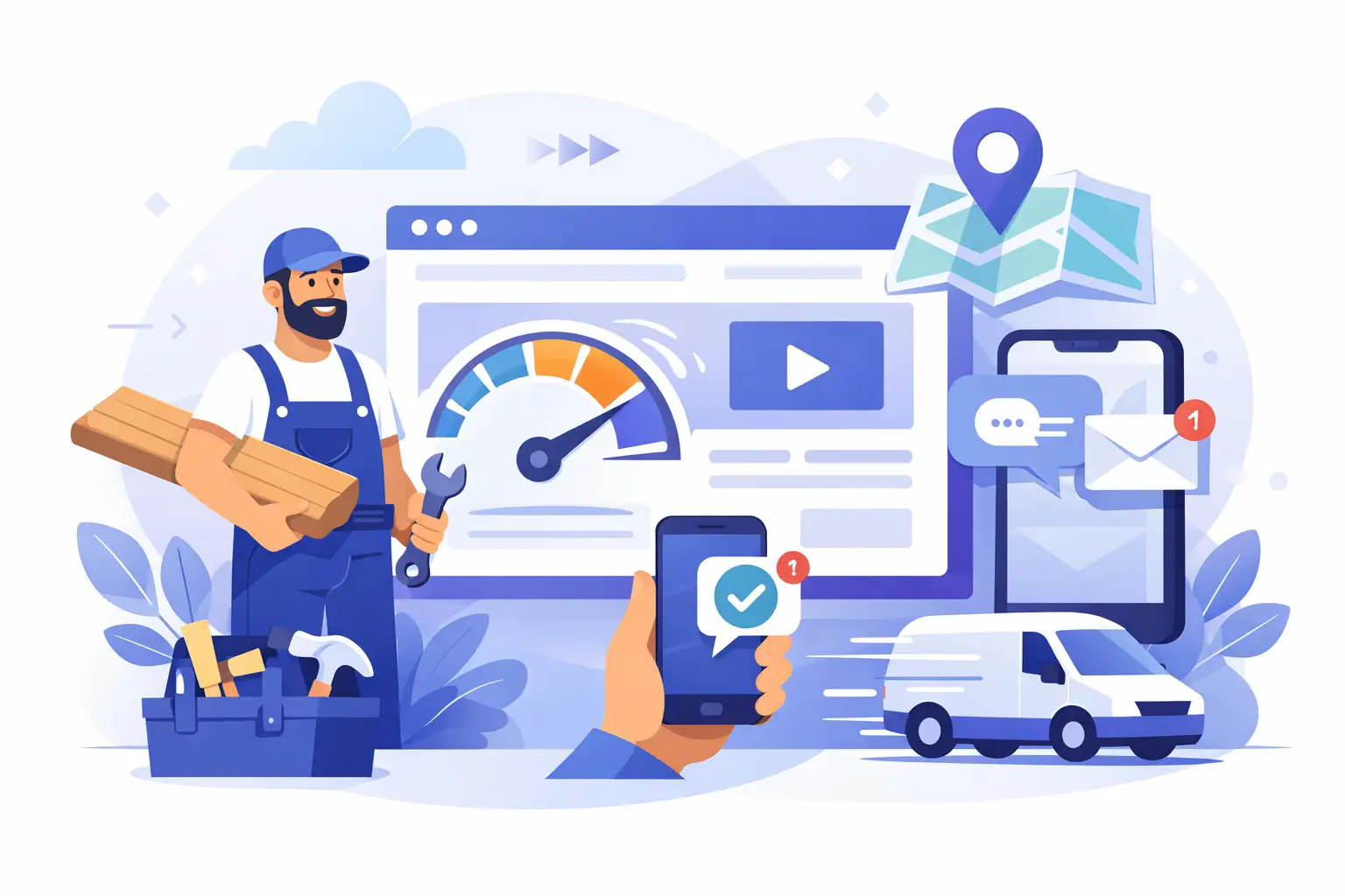 Sito web veloce per artigiano: cosa serve