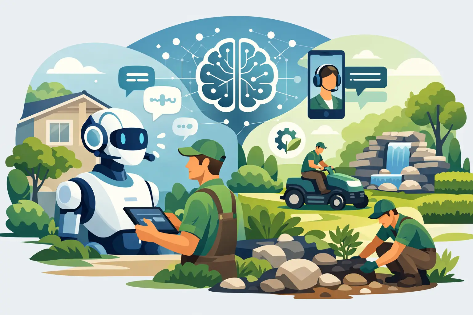AI Customer Communication in Landscaping