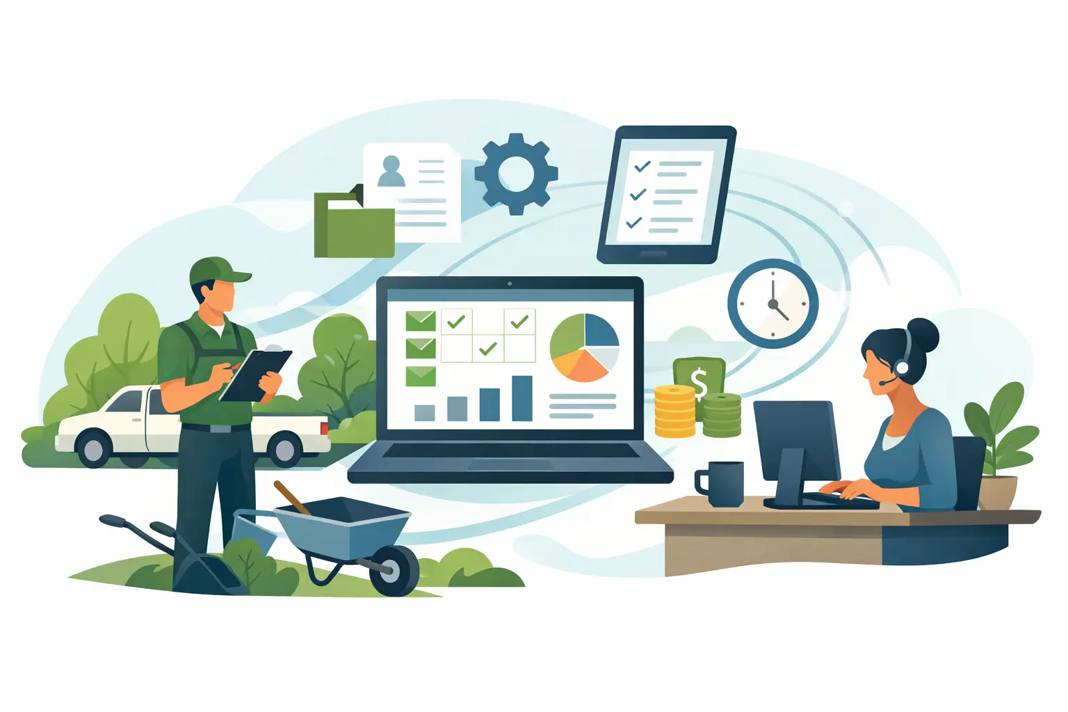 Reduce Landscaping Office Administration