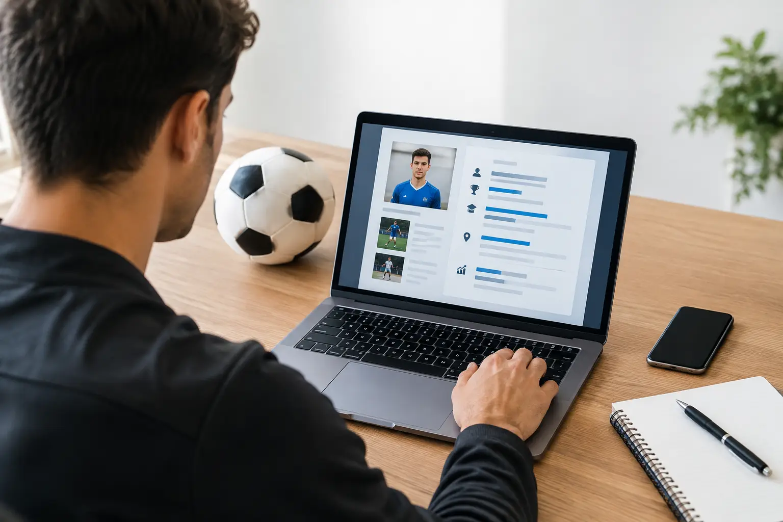 Come preparare un curriculum calcistico digitale