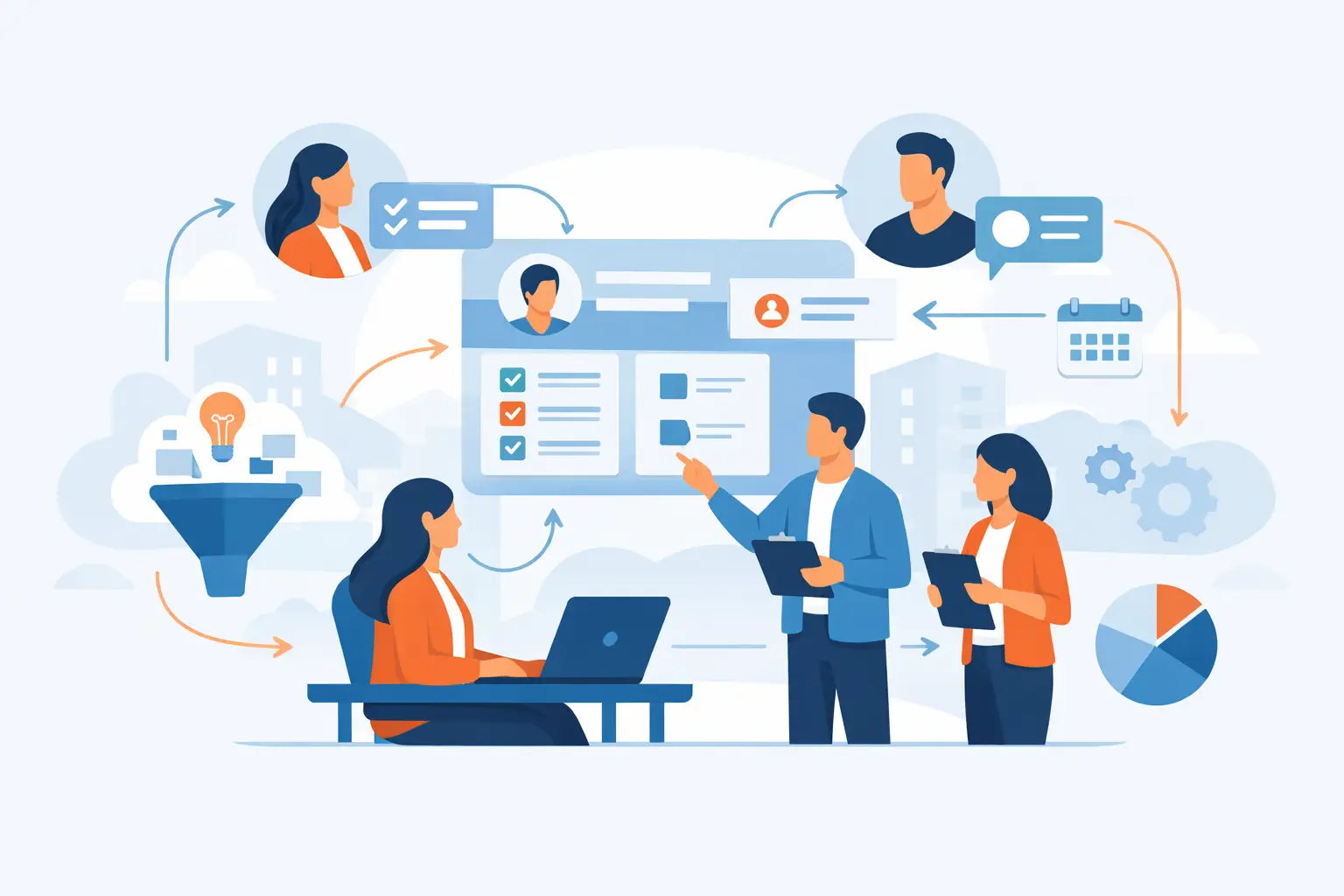 Gestione attività clienti condivisa senza attriti