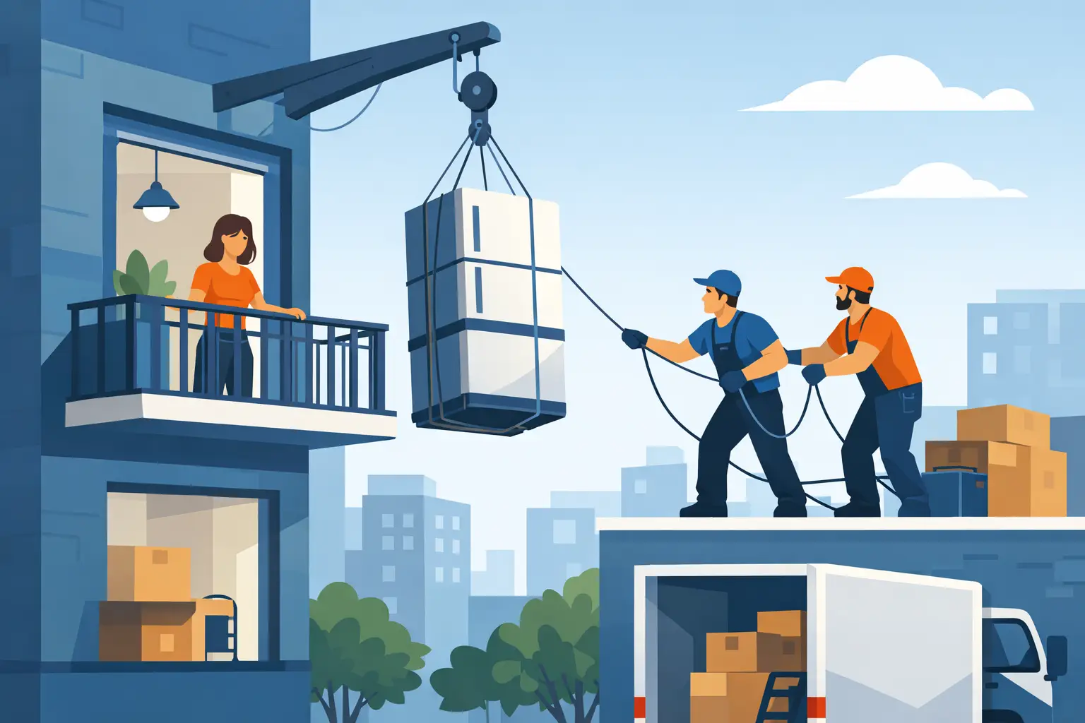 Koelkast verhuizen via balkon? Zo pak je het aan