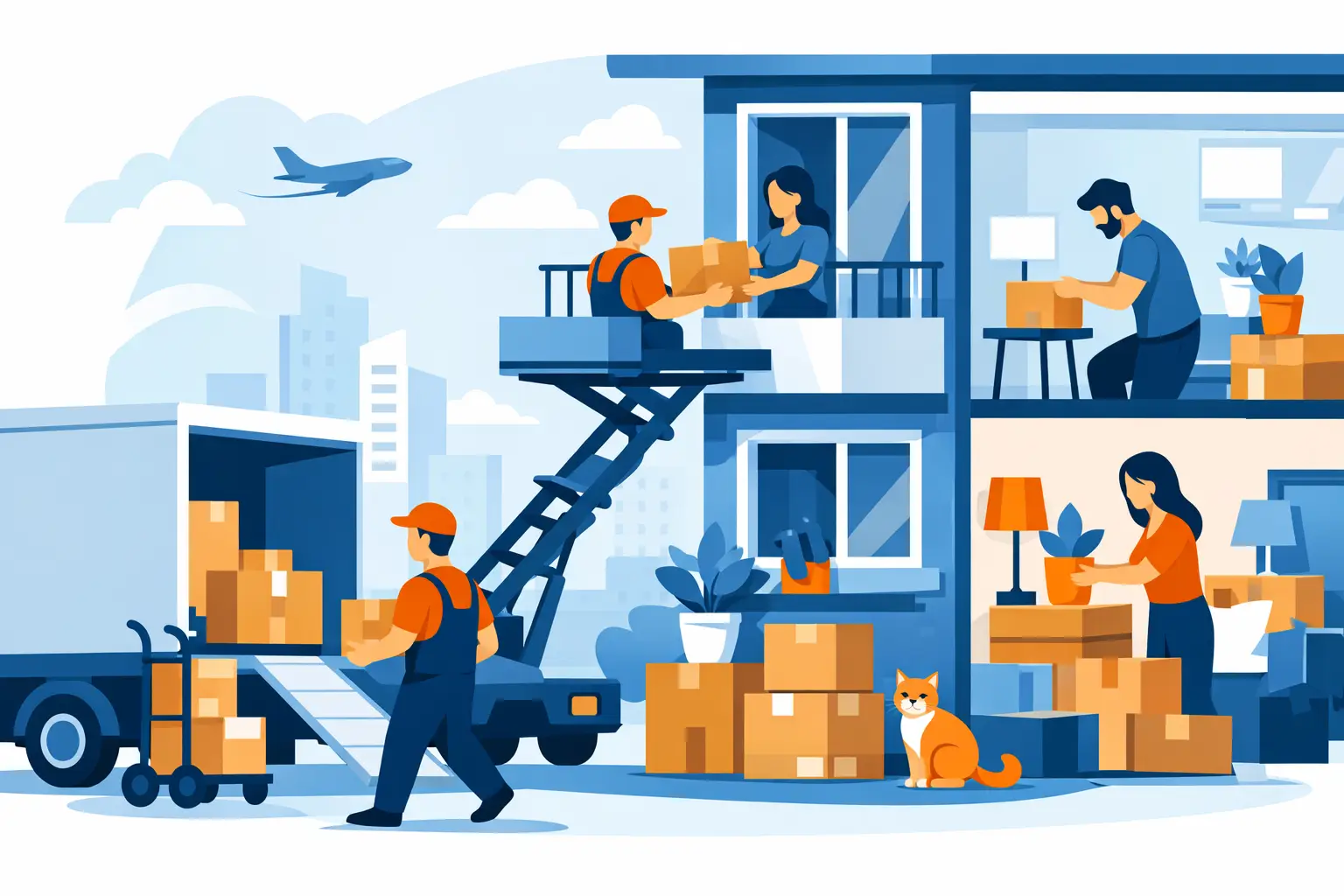 Snelle etage verhuisservice zonder gedoe