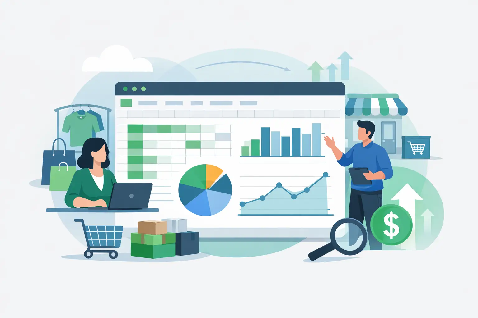 xlsx sales dashboard tool for retail teams