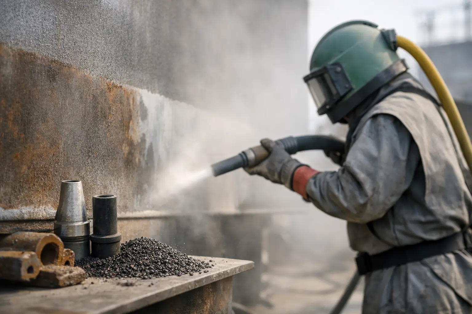 What Abrasive Blasting Does for Surface Prep