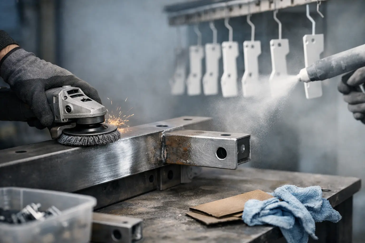 How to Prepare Steel for Powder Coating Properly