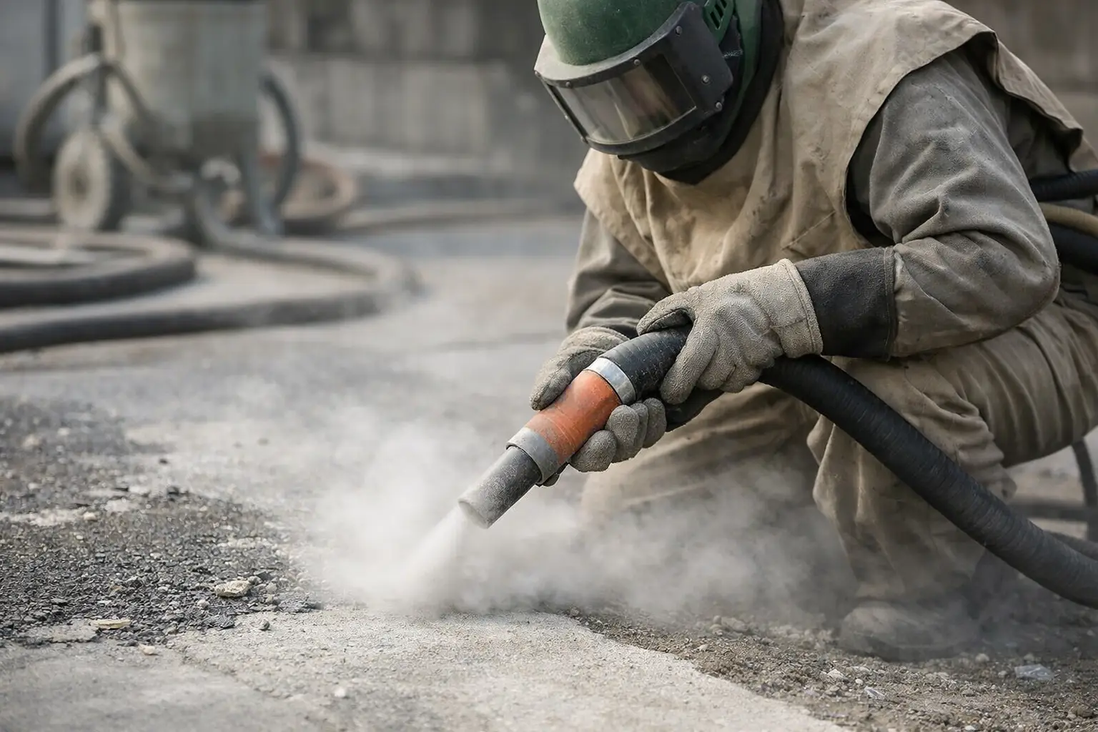 Sandblasting Concrete Coating Removal Explained