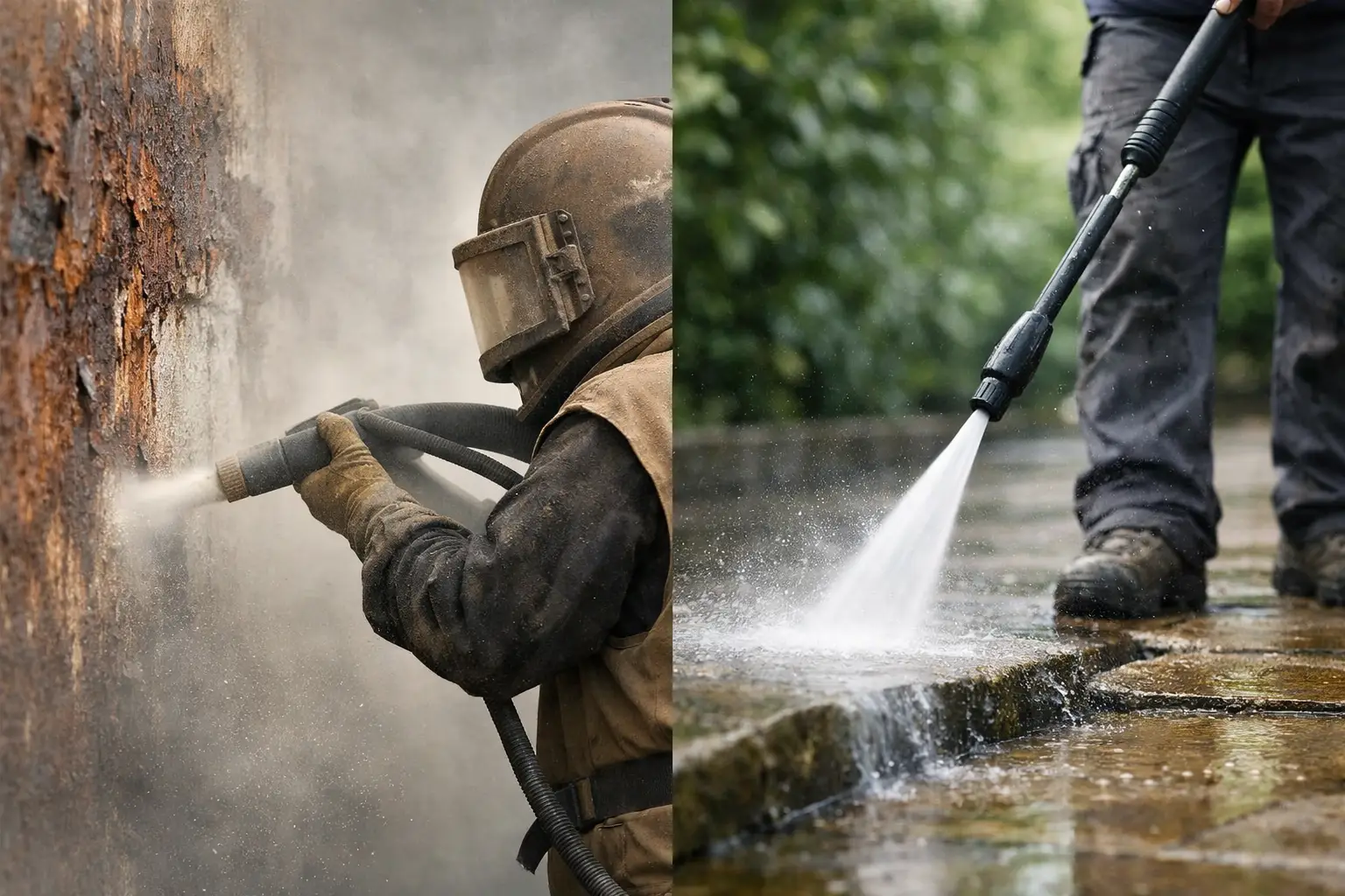 Sandblasting vs Pressure Washing: Which Works?