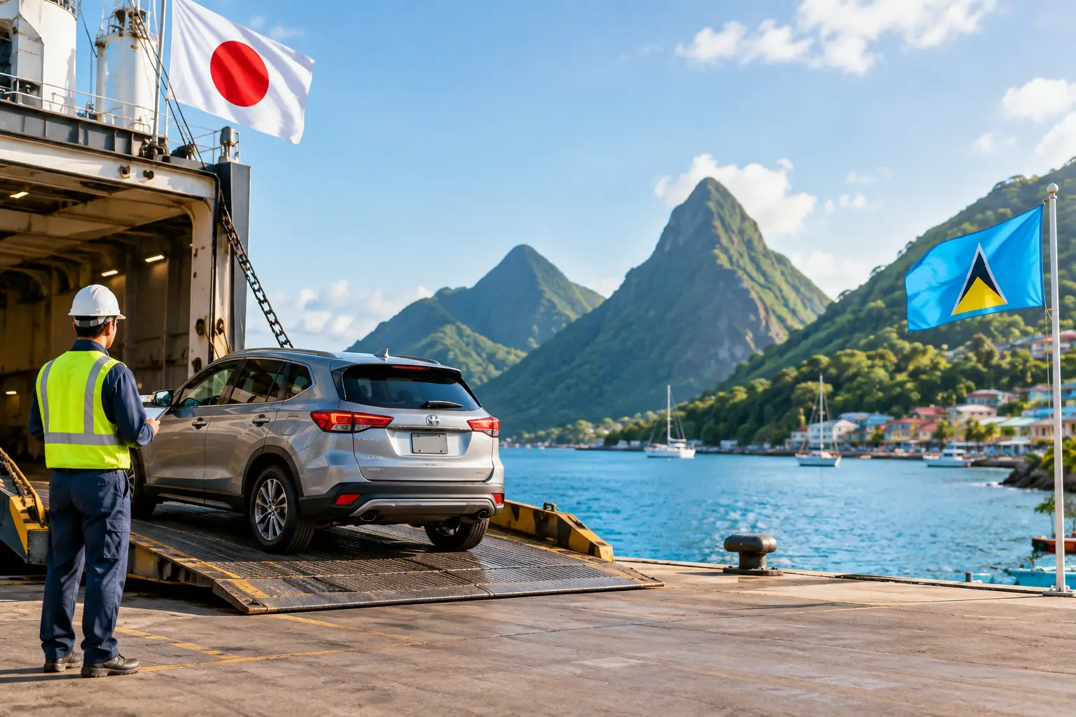 How to Import a Car From Japan to St. Lucia