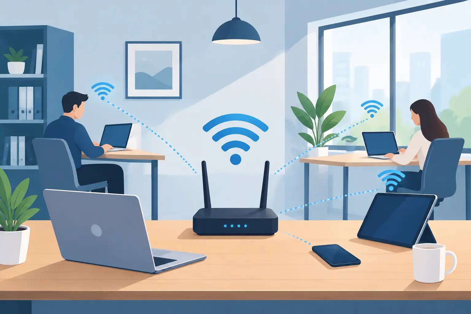 Immagine della guida: Guida rete WiFi piccolo ufficio senza sprechi