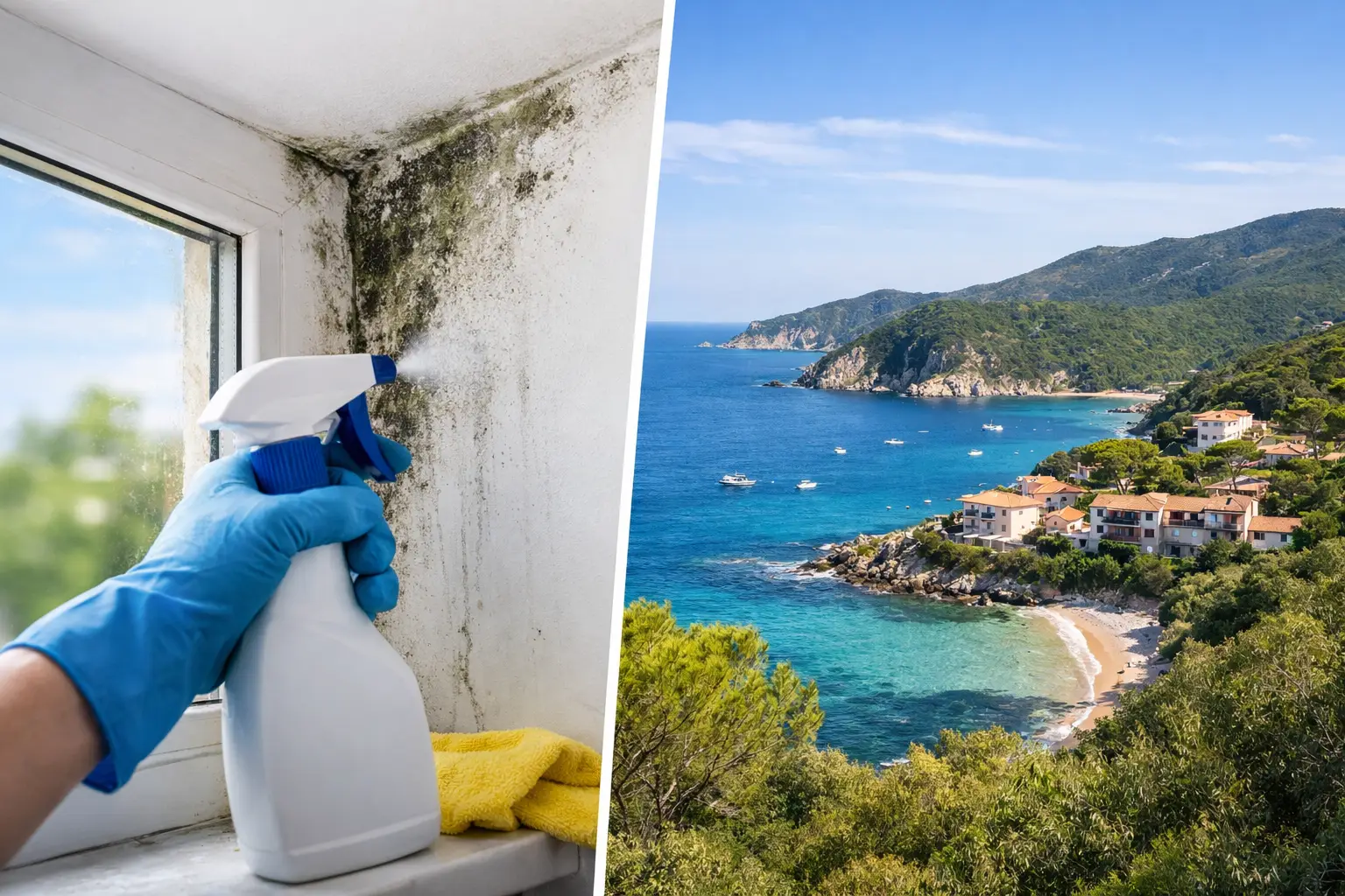 Come evitare la muffa domestica all’Elba