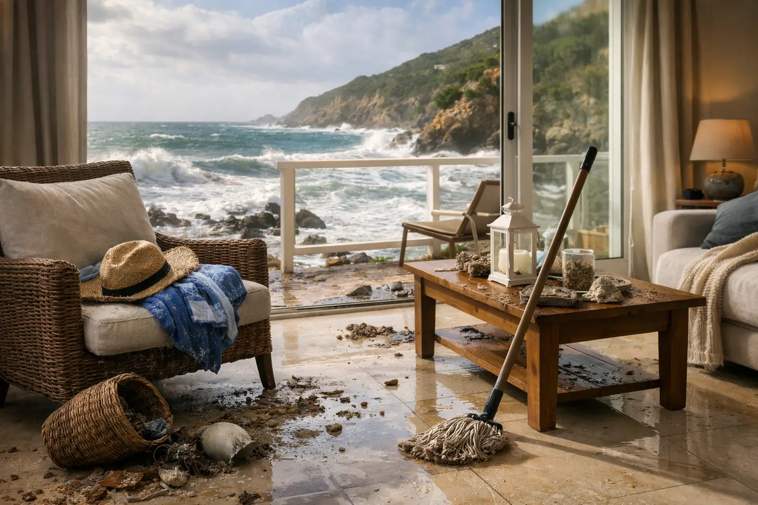 Cosa fare dopo una mareggiata all’Elba in casa