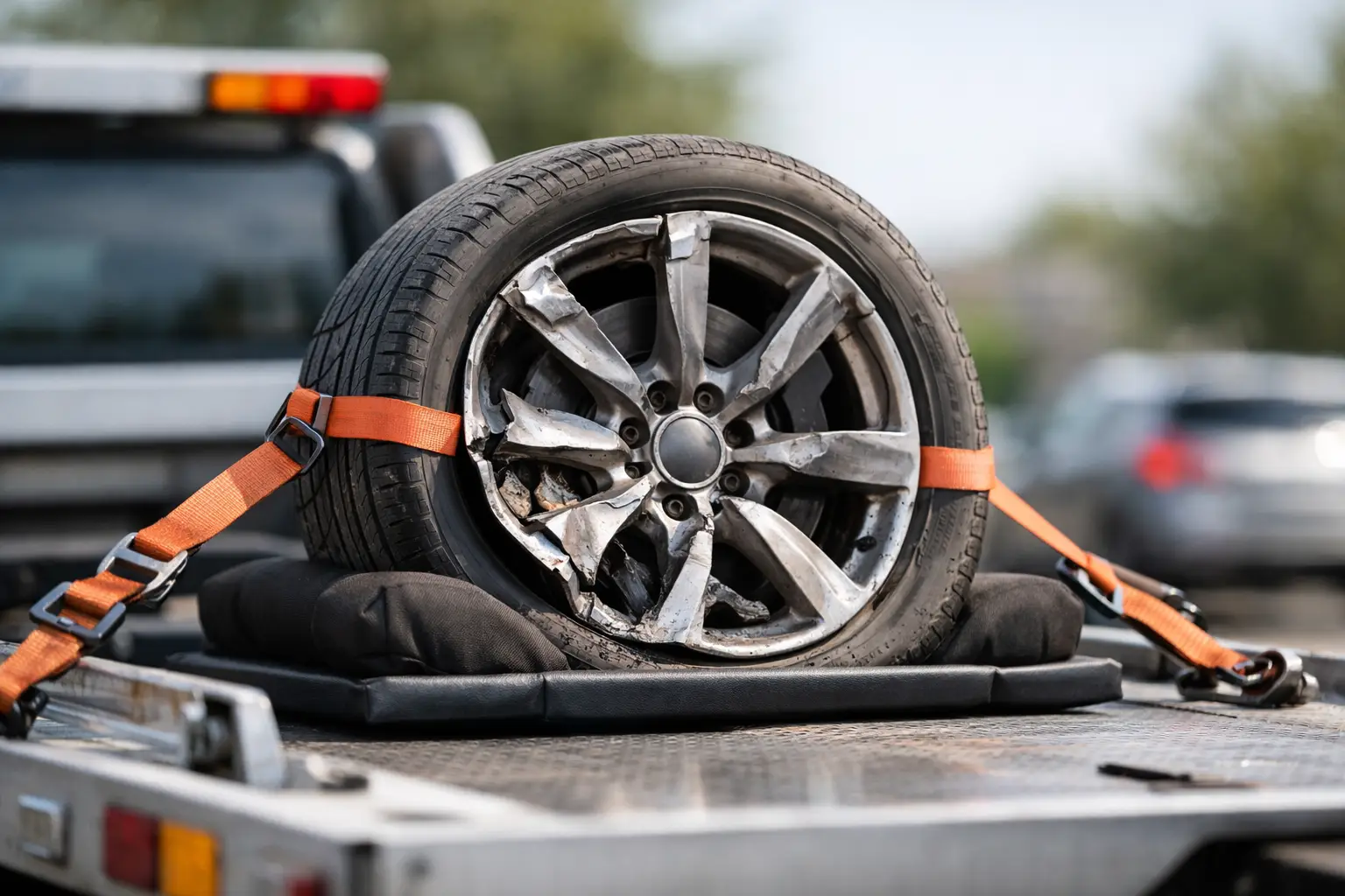 Damaged Wheel Transport Without More Damage