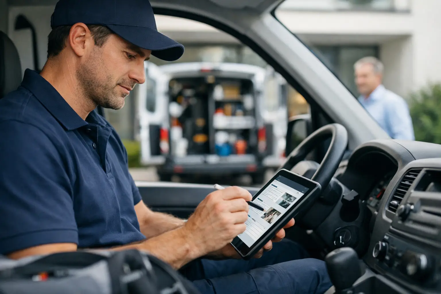Kundendienstbericht mobil beim Kunden erstellen