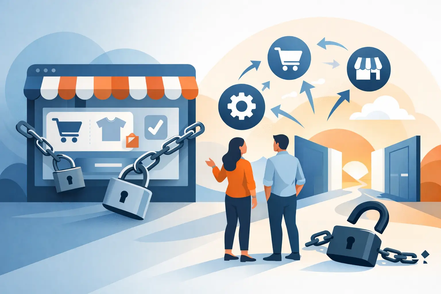 Een webshop zonder vendor lock-in kiezen