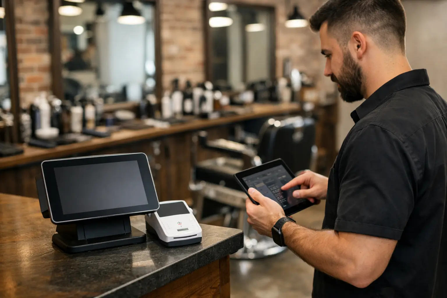 Comanda digital para barbearia com controle