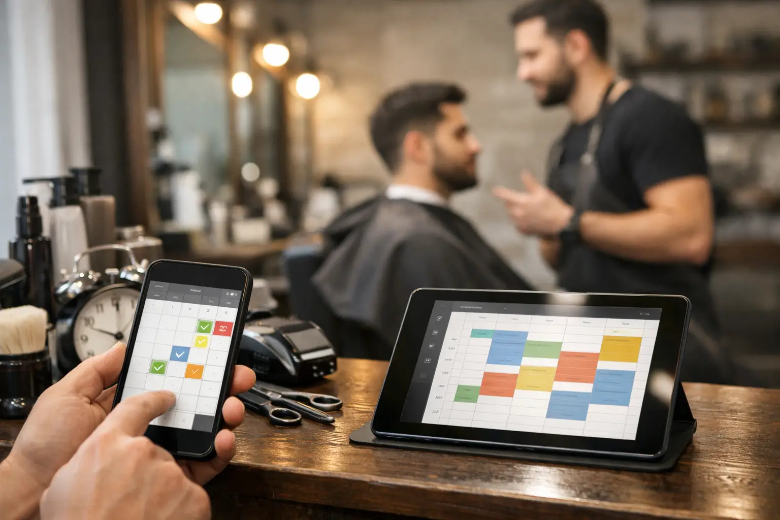 Como reduzir faltas em barbearia com controle