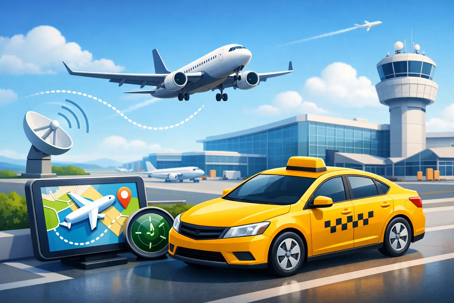 Do Airport Taxis Track Flights?