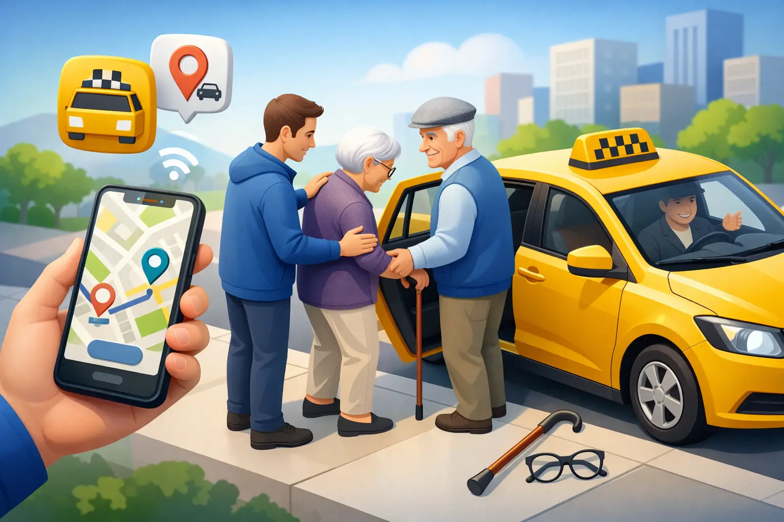 How to Arrange Taxi for Elderly Parents