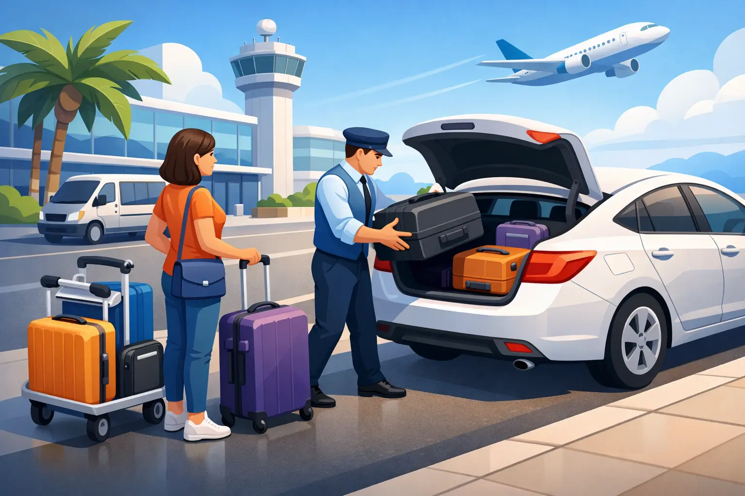 Airport Pickup with Luggage Assistance