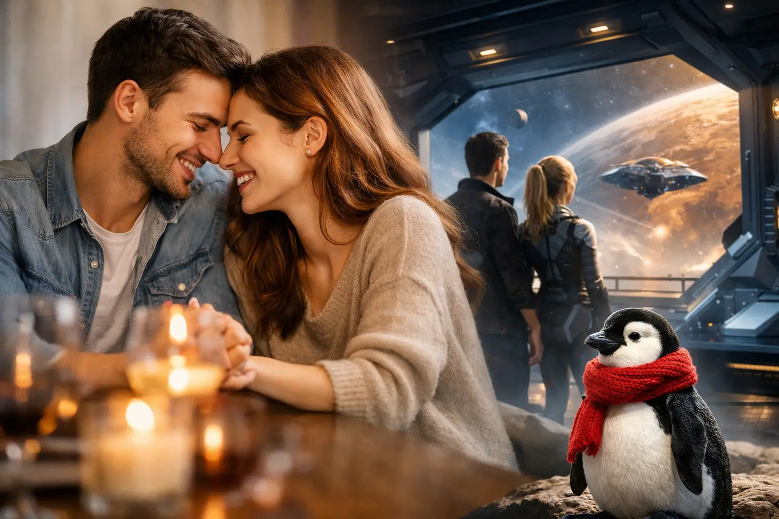 Romance, humor e ficção científica em um só lugar