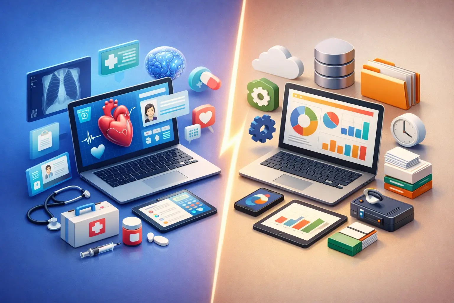 Software especializado vs sistema genérico na saúde