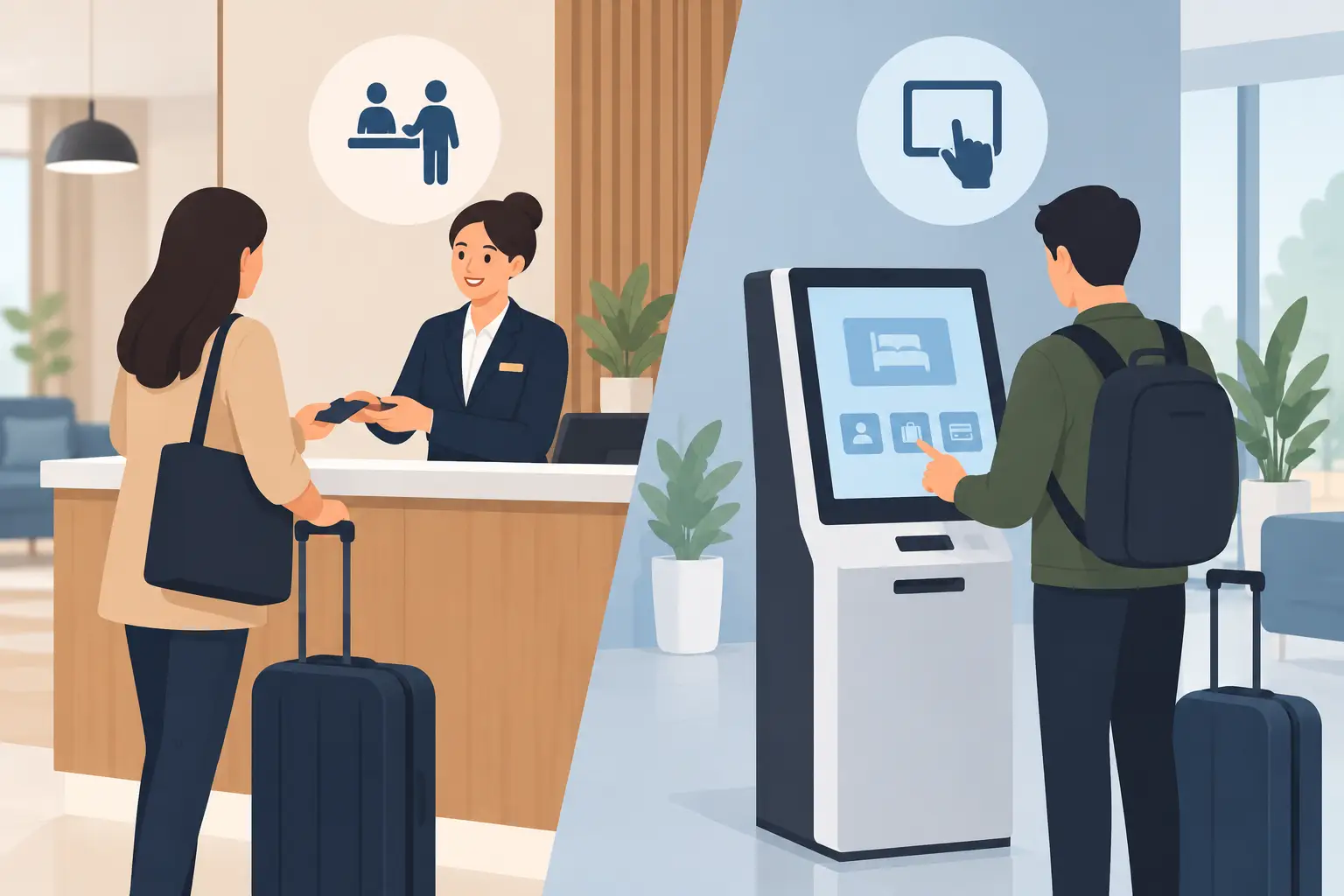 Check-in assistito o autonomo: quale scegliere?