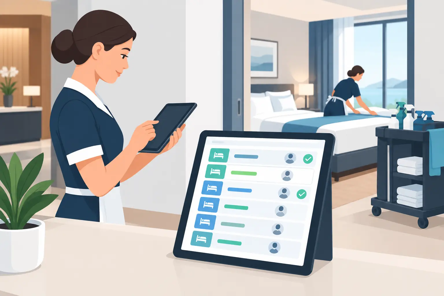 Configurare turni pulizie digitali in hotel