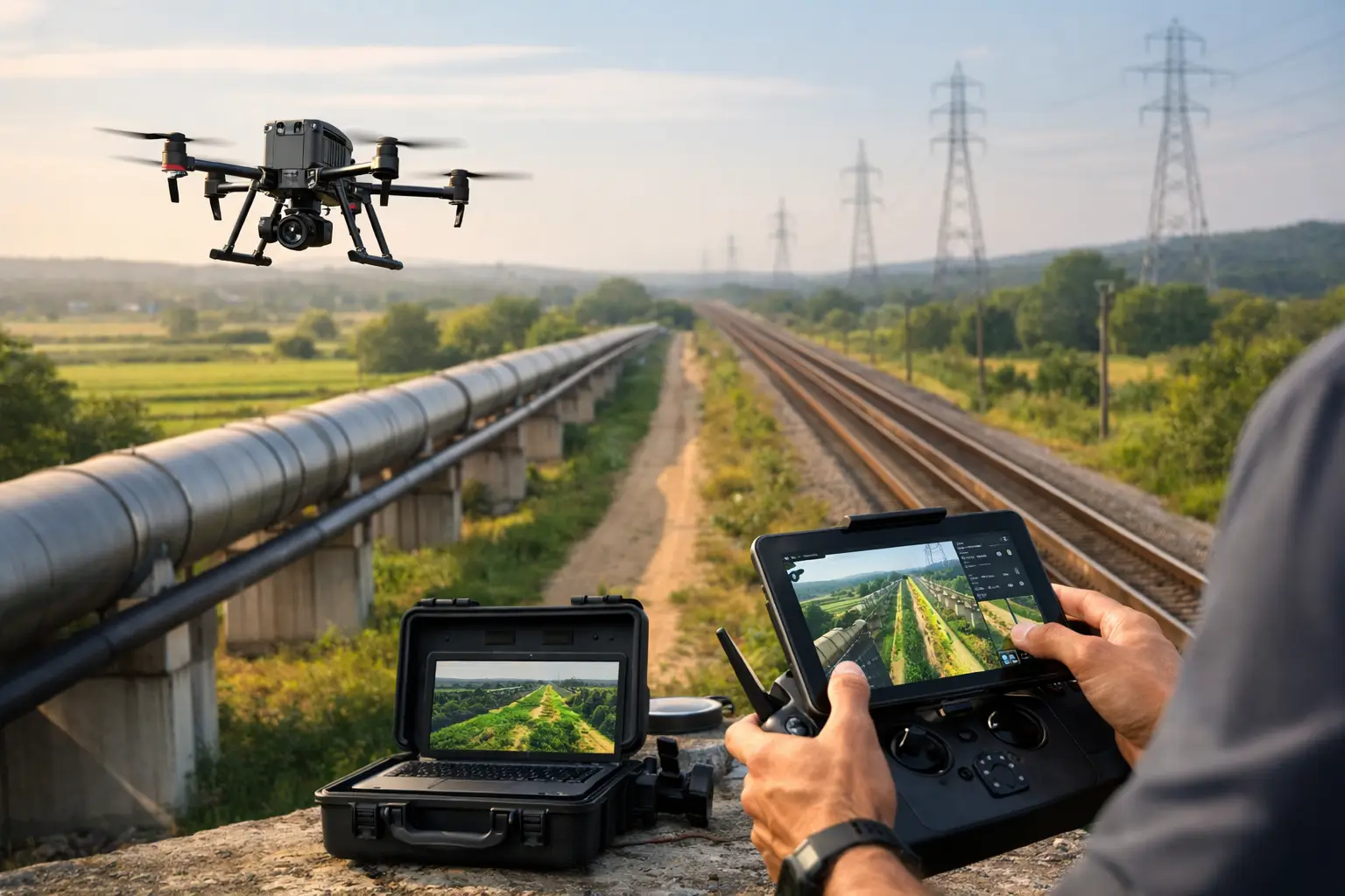 Drone Corridor Mapping Workflow for Linear Assets