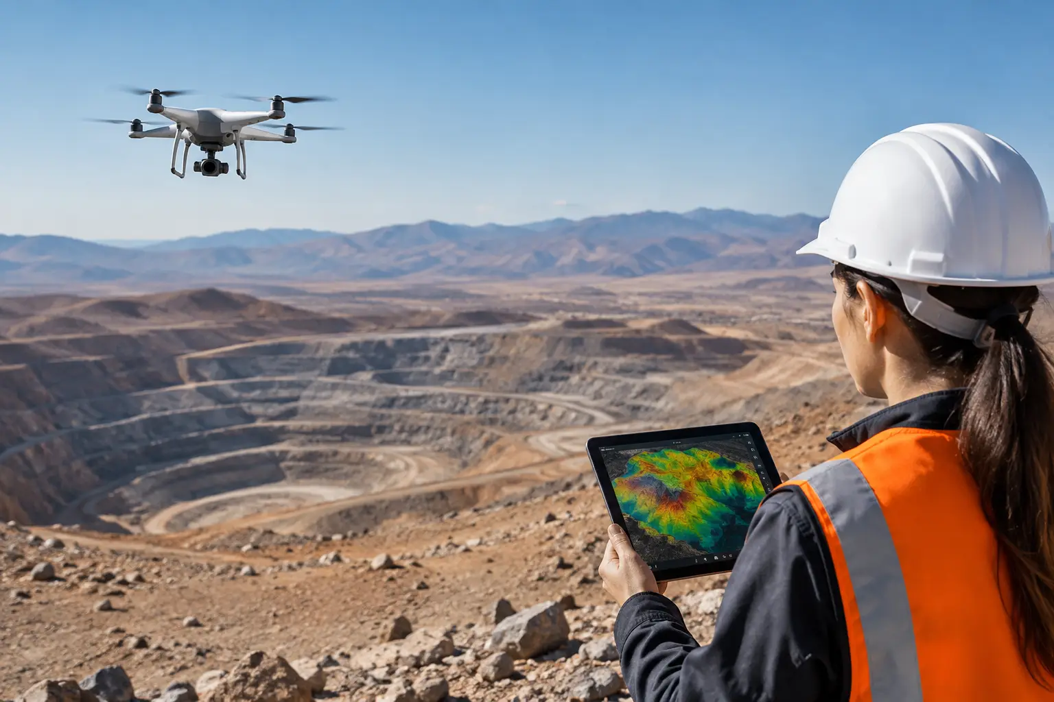 A Desert Mine Mapping Example From Flight to Drill