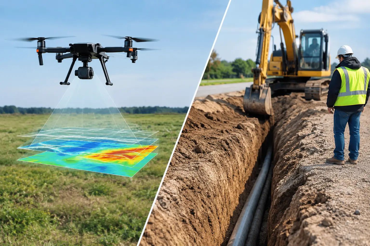 Drone GPR Versus Trenching: What Delivers?