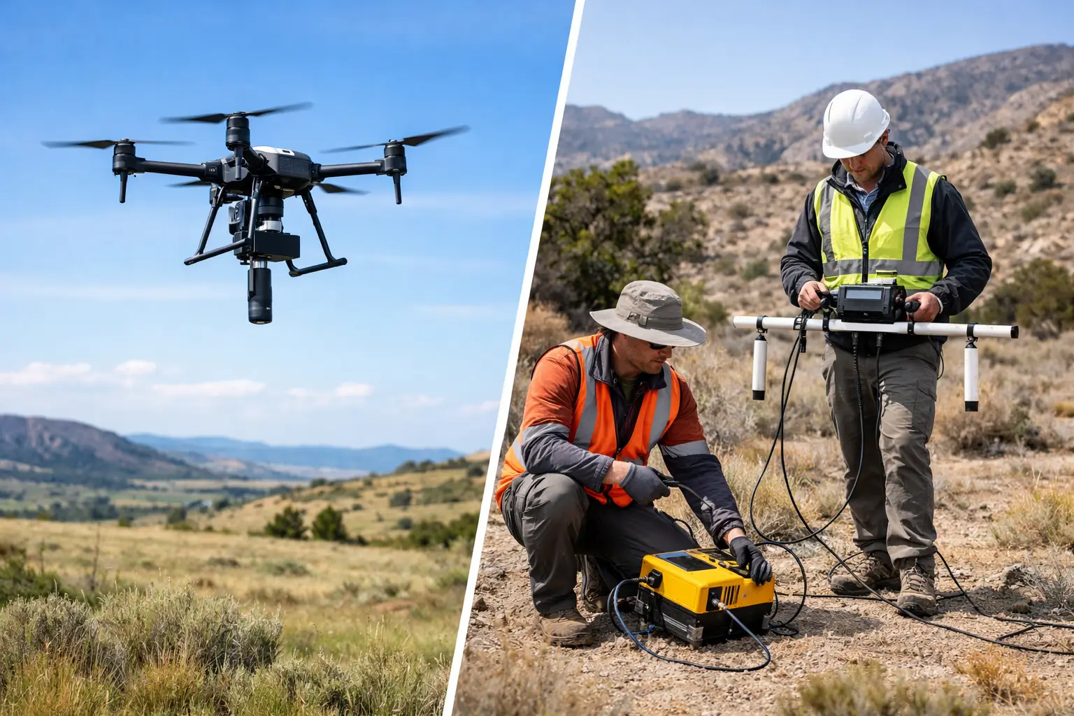 Drone Magnetometry vs Ground Geophysics