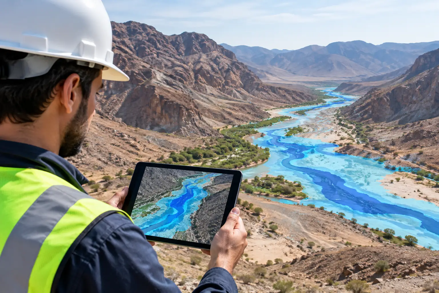 Wadi Flood Mapping Example for Project Planning