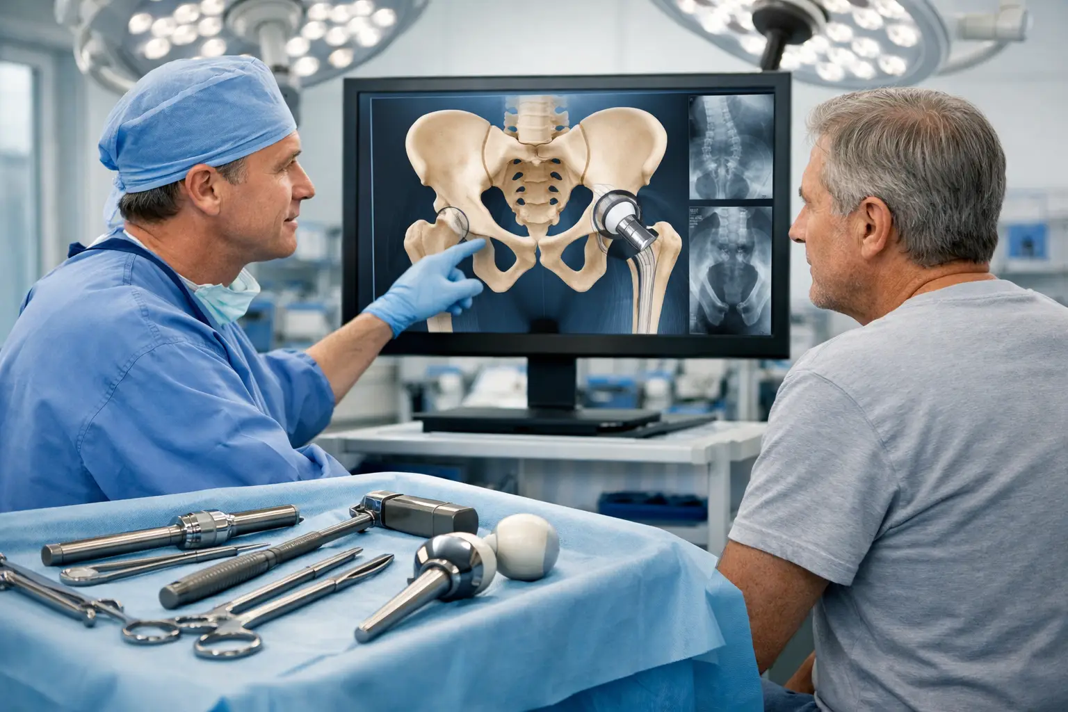 Abordul anterior al șoldului ... fără sectionare musculară?